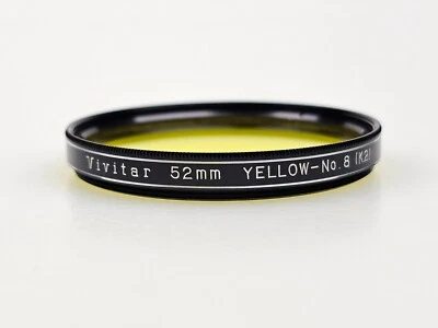 Vivitar 52mm Yellow No. 8 K2 Japan Camera Lens Color Filter Used Vintage No Case - Image 1 of 4