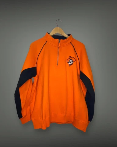Oklahoma State University Cowboys Quarter Zip Pullover Sweatshirt Men’s XL Cover