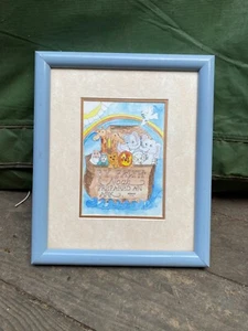 Durch Glauben bereitete Noah eine Arche vor - Hebräer 11:15 - Aquarell Tusche Druck Gemälde - Bild 1 von 3