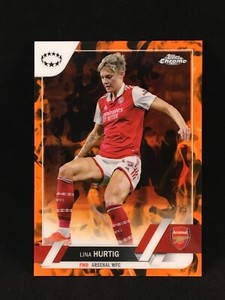 Lina Hurtig 2022-23 Topps Chrome UEFA Womens INFERNO /75 #62 Arsenal