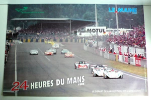 AFFICHE ANCIENNE  24 H DU MANS 1996 DÉPART 63è ÉDITION   BEL ÉTAT 60X40 - Imagen 1 de 4