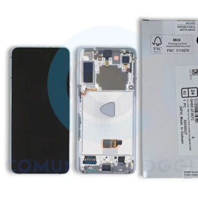 LCD DISPLAY SAMSUNG S21 PLUS 5G G996 Phantom SILVER  ORIGINALE  - Immagine 1 di 4