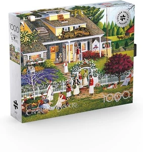 Charles Wysocki Silver Select Love 1000 Piece Puzzle New Buffalo Games Jigsaw - Picture 1 of 13
