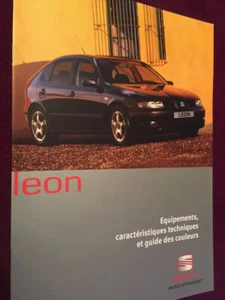 RARE Catalogue brochure Katalog SEAT LEON EQUIPEMENTS ANNEE 2002 10 pages - Picture 1 of 1