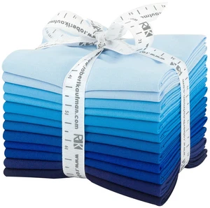 FQ-1381-12 - 12 pcs Fat Quarter Bundle Kona Cotton - Waterfall - Picture 1 of 1