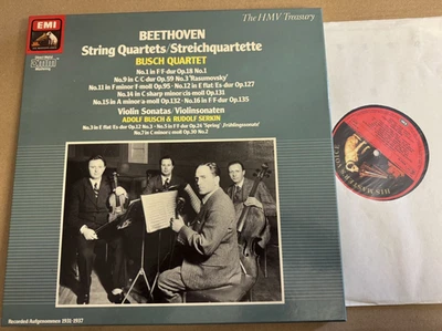 EX 137-290306 3 Beethoven String Quartets Busch Quartet 5 LP Set - Image 1 of 4