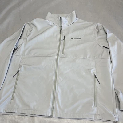 Columbia Men's Ascender Softshell Jacket, Water & Wind Resistant Silver  Size 3X - Image 1 of 4