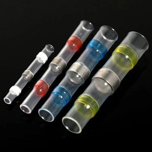 50-350PCS Solder Seal Sleeve Heat Shrink Butt Wire Connectors Terminals - Picture 1 of 15