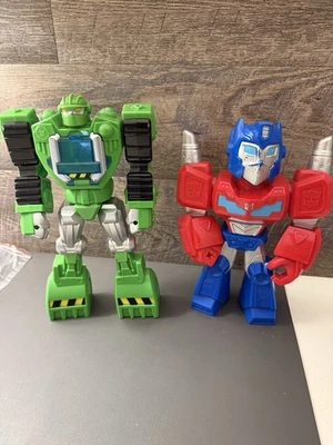 "Figuras de 11"" aprox. Playskool Heroes Optimus Prime Boulder Transformers" Foto 1 de 4