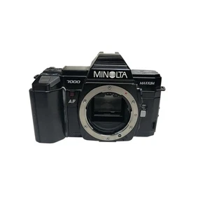 Minolta Maxxum 7000 Black Auto Focus 35mm Film SLR Camera Body Only Working - Picture 1 of 23