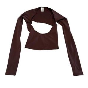 Neu ohne Etikett Exhali x Apres Hours Reveal langärmliges Oberteil Espressobraun Damen Small S - Bild 1 von 6