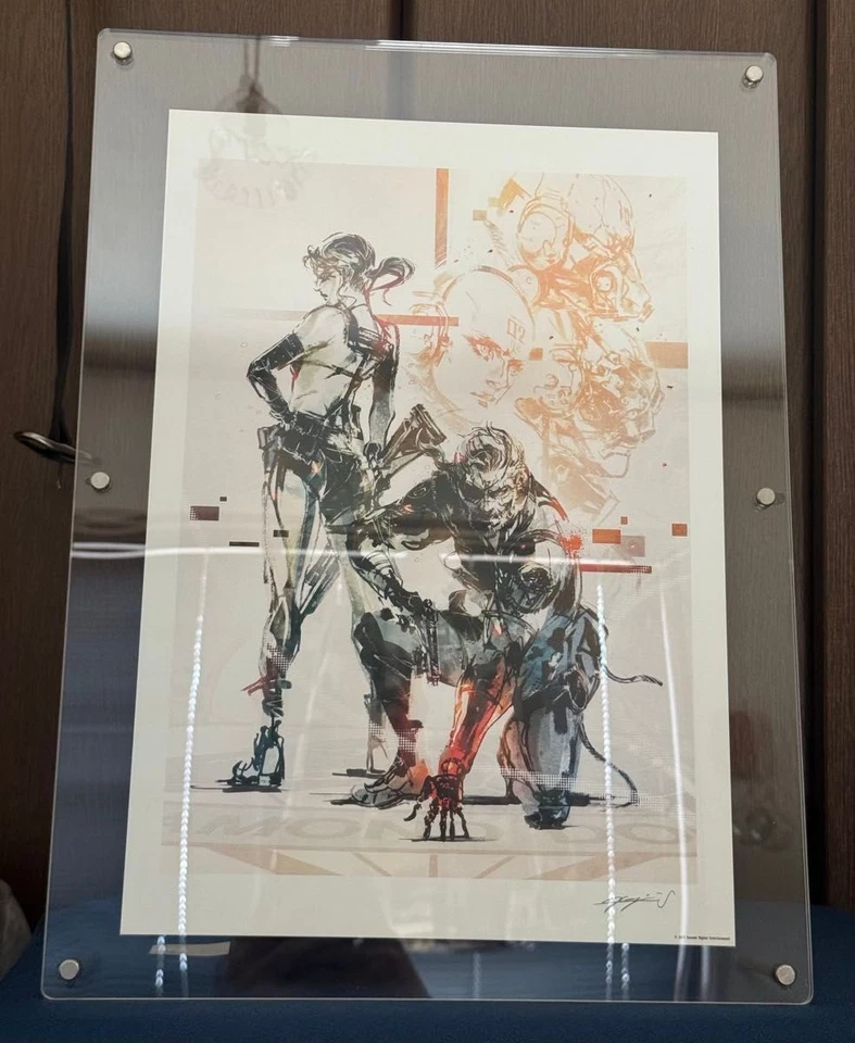 Metal Gear Solid V Last Prize Kunstdruck Yoji Shinkawa Illustration Acrylrahmen - Bild 1 von 1