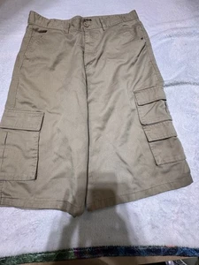 Pantaloncini cargo uomo Old Skool taglia 36 zip mosca 6 tasche skater misto marrone - Foto 1 di 7