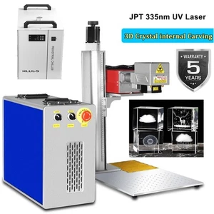 JPT 5W UV Laser Marking Machine Crystal 3D Engraving Inside Electric Z axis US - Picture 1 of 13