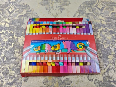 Faber-Castell Double Fibre-tip Pen Set 40x - Image 1 of 4