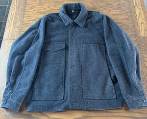 Vintage CC Filson Mackinaw Cruiser Gray Virgin Wool Jacket Style 82 Men’s L USA - Picture 1 of 5