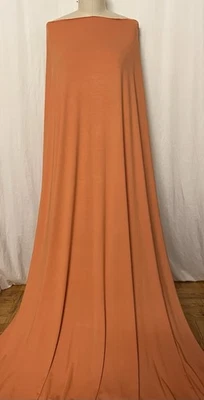 Ecofriendly Tencel Stretch Knit Burnt Orange Fabric 4 Yards 56" Wide - Image 1 of 4