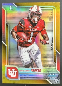 2025 Bowman Chrome U WayShawn Parker 1st Prospects Gold Refractor /50 Utah - Picture 1 of 2