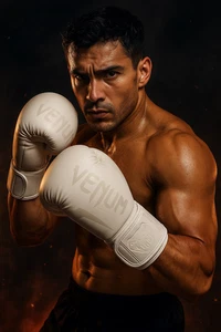 NEU Venum Elite Boxhandschuhe 14 Unzen weiß/cremeweiß KOSTENLOSER VERSAND USA - Bild 1 von 5