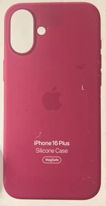 Apple Official Silicone Case for MagSafe for Apple iPhone 16 Plus - Fuchsia - Picture 1 of 2