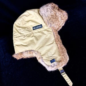 Columbia Trapper Hat XL Real Fur Aviator Winter Cap Unisex Excellent Gift - Picture 1 of 8