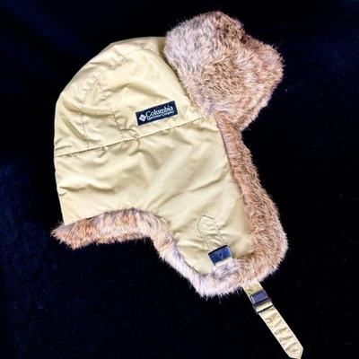 Columbia Trapper Hat XL Real Fur Aviator Winter Cap Unisex Excellent Gift - Image 1 of 4