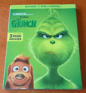 Dr. Seuss The Grinch Blu-ray Benedict Cumberbatch Rashida Jones Kenan Thompson - Picture 1 of 4