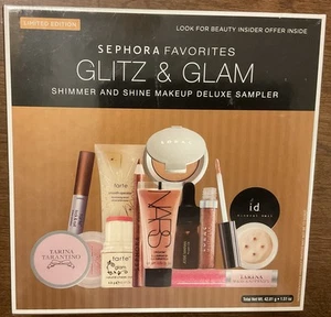 Muestreador de lujo de maquillaje Sephora Favorites Glitz & Glam Shimmer & Shine 11 piezas - Imagen 1 de 5