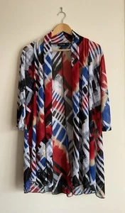 LILIA OVERSHIRT STYLE TOP, SIZE XL, AS NEW CONDITION , MULTI COLOURED, - Picture 1 of 3
