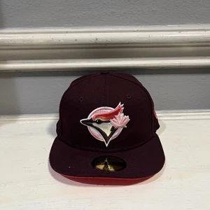 New Era Toronto Blue Jays 10th Anniversary 7 1/2 Pink Undervisor 59Fifty MLB - Picture 1 of 5