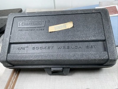 Craftsman 11pc 1/4 6pt SAE Sockets/Ratchet/Extension In Permanex Case USA - Image 1 of 4