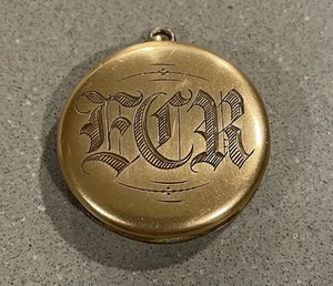 30er Jahre L.M. and Co. Gold Filled Victorian Photo Locket - Bild 1 von 10