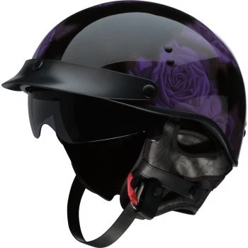 Medio casco Z1R Vagrant NC aprobado por el DOT - rosa negro/púrpura - adulto talla XS Foto 1 de 4