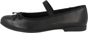 Geox Mädchen J Plie Girl Schwarz Leder Ballerinas Gr. 3 Neu - Bild 1 von 4
