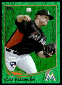 2013 Topps #392 Tom Koehler Emerald RC Miami Marlins - Picture 1 of 2