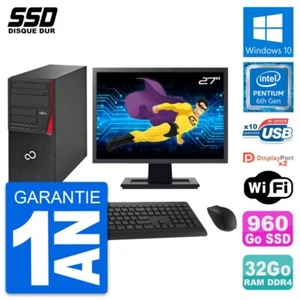 PC tour Fujitsu P756 Bildschirm 27 " Pentium G4400 RAM 32Go SSD 960Go Windows 10 - Bild 1 von 8