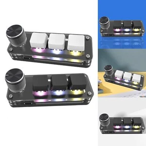 Keyboard with Knob Programmable Keys RGB Mini Custom Keypad for Linux Gaming - Picture 1 of 15