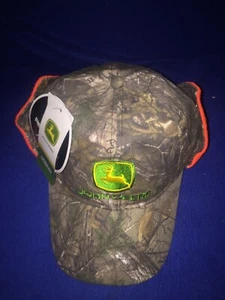 New W/Tags LicensedJohn Deere Youth Camo Insulated Cap W/ Fold Down Ear Warmers - Picture 1 of 7