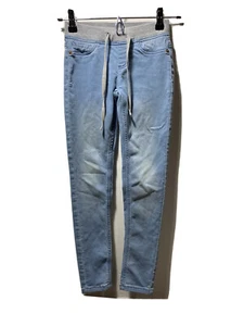 Justice Girls Mid Rise Knit Elastic Waist Jegging Size 10 Slim Lt Wash EUC - Picture 1 of 10