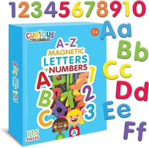 Magnetic Letters and Numbers for Toddlers Foam Alphabet and Number Fridge Magnet - Picture 1 of 9