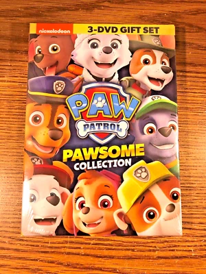 Paw Patrol Pawsome Collection 3 DVD Gift Set Kids Marshall Chase On The Case NEW - Image 1 of 4