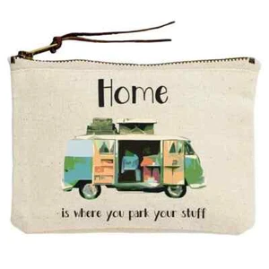 Home Is Where You Park It Borsa in Tela Potluck Press 7,5" H X 9" W Moda Nuova - Foto 1 di 1