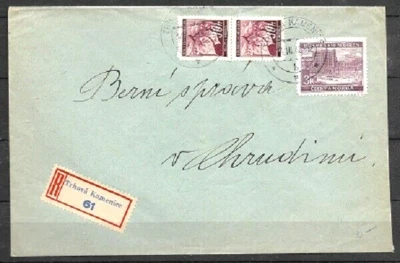 Bohmen und Mahren and Moravia on 3 COVER two REGISTERED 1940  FVF SEE SCANNER - Image 1 of 3