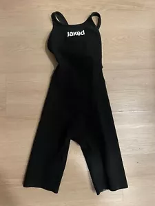 Jaked One Open Back Competition Swimsuit Size 24 Black - Picture 1 of 3