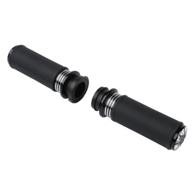 Empuñaduras de manillar eléctricas de 1" aptas para Harley Touring Glide Softail Dyna Foto 1 de 4