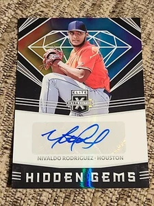 Nivaldo Rodriguez 2020 Elite Extra Edition Autograph Hidden Gems Houston Astros - Picture 1 of 10