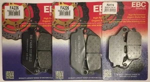 EBC Organic FRONT and REAR Disc Brake Pads Fits HONDA CBR600F (1995 to 1998) - Picture 1 of 10