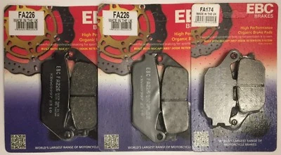 EBC Organic FRONT and REAR Disc Brake Pads Fits HONDA CBR600F (1995 to 1998) - Image 1 of 4