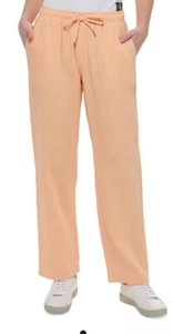 calvin klein jeans womens cotton crepe Drawstring -waist pants size xs - Picture 1 of 5
