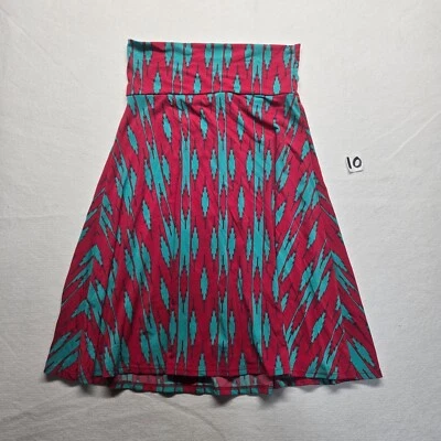 Falda LuLaRoe Lola Multicolor Floral Rayas Forrada Línea A Adulto Mujer S Pequeña Foto 1 de 4